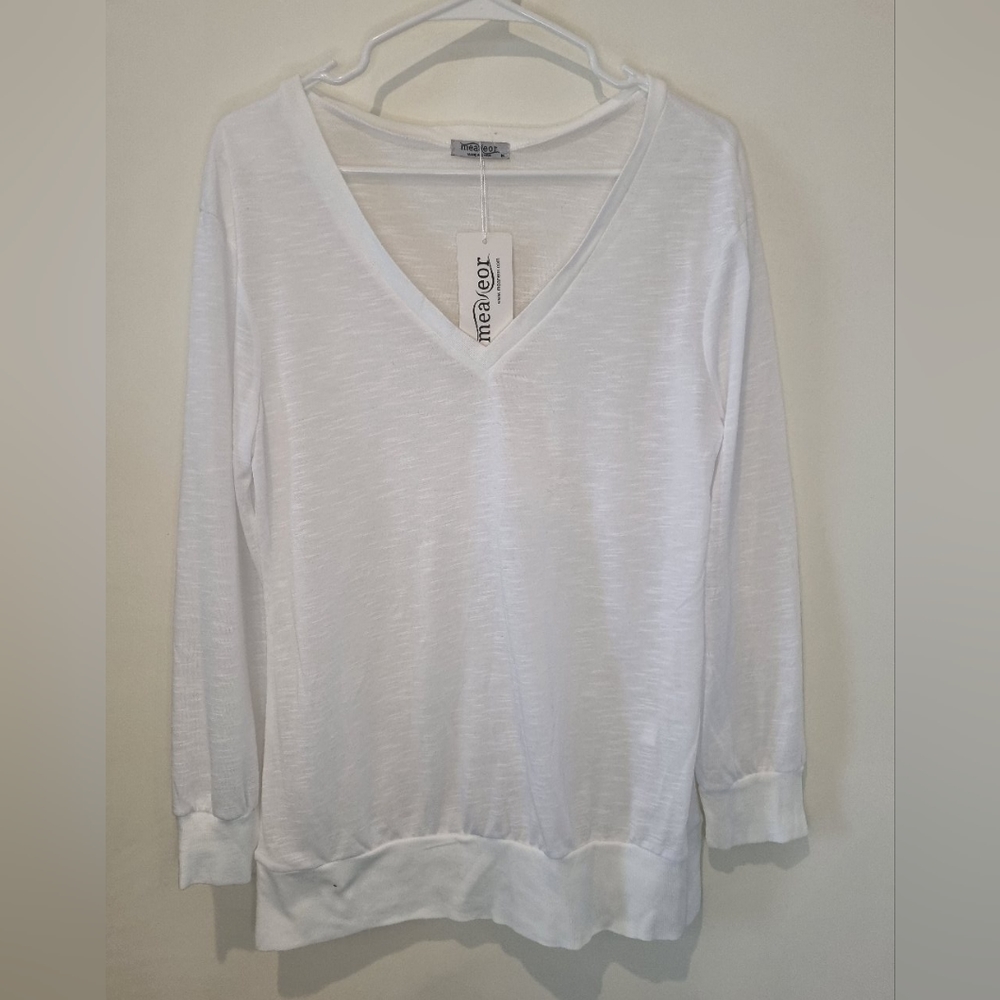 Measeor sheer burnout tee size M